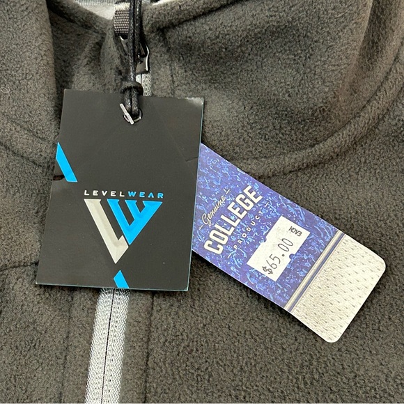 NCAA Kentucky Wildcats UK Dark Gray Levelwear Full Zip Fleece Sweatshirt Men’s M - Picture 4 of 11